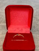 Anel Menino com gota 2,5 x 2 mm - Ouro 18k