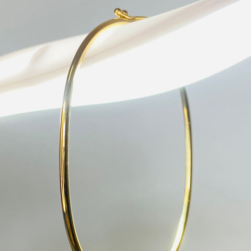 Bracelete Redondo Médio  2x2mm - Ouro 18k