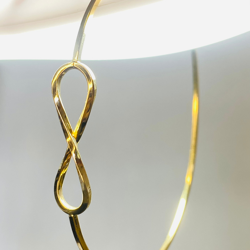 Bracelete Infinito 1.2x1.2mm - Ouro 18k