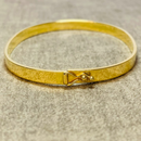 Bracelete Chato Grosso 5x1.2mm - Ouro 18k