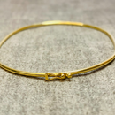 Bracelete Redondo Fino 1.2mm - Ouro 18k