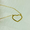 Colar Cartier cl30 coração chapa 22mm - Ouro 18k