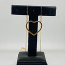 Colar Cartier cl30 coração chapa 22mm - Ouro 18k