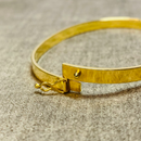 Bracelete Chato Grosso 5x1.2mm - Ouro 18k