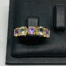 Anel meia aliança redondo 5X5mm - Ouro 18k