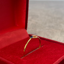 Anel Menino com gota 2,5 x 2 mm - Ouro 18k