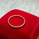 Aliança Trançada 1,5mm - Ouro 18k