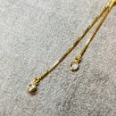 Colar Veneziana média + coração + Gravata c/ redondo - Ouro 18k