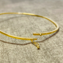 Bracelete Chato Fino 1.2x1.2mm - Ouro 18k