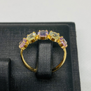 Anel meia aliança redondo 5X5mm - Ouro 18k