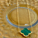 Conjunto van Cleef + Malaquita verde - Ouro 18k